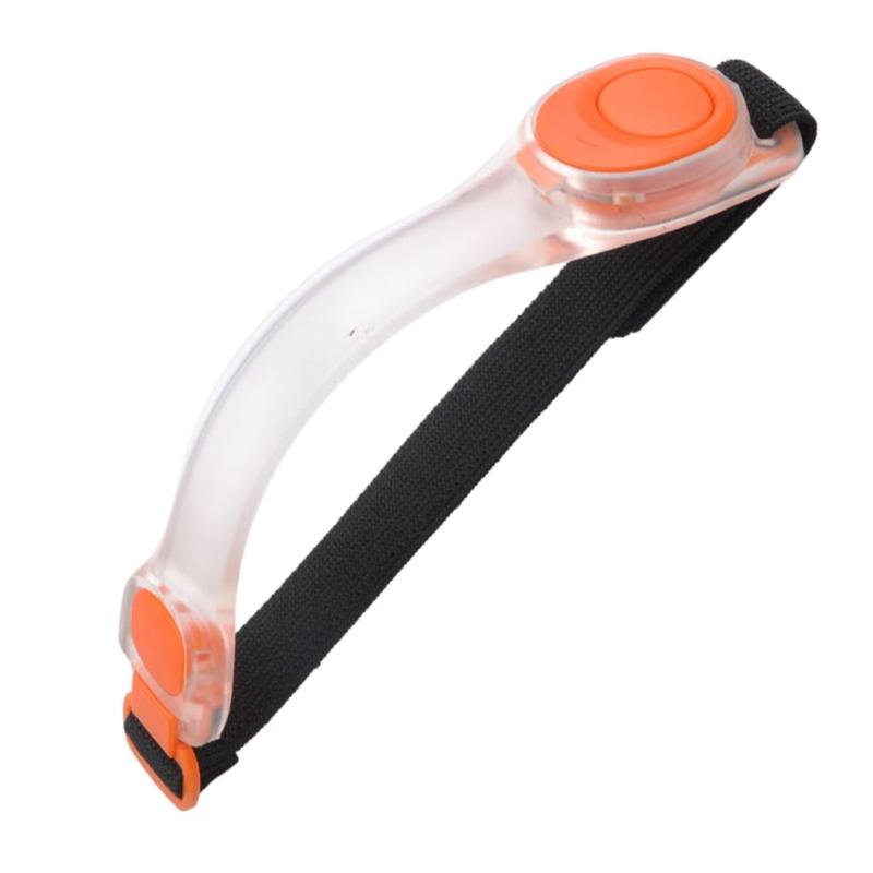 LED Light Up Armband Reflective Adjustable Wearable Silicone Running Belt Strap