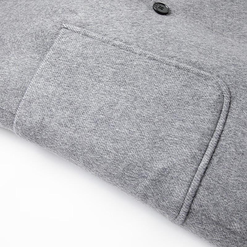 FAPAI Men's Merino Wool Detachable Down Liner Winter Overcoat