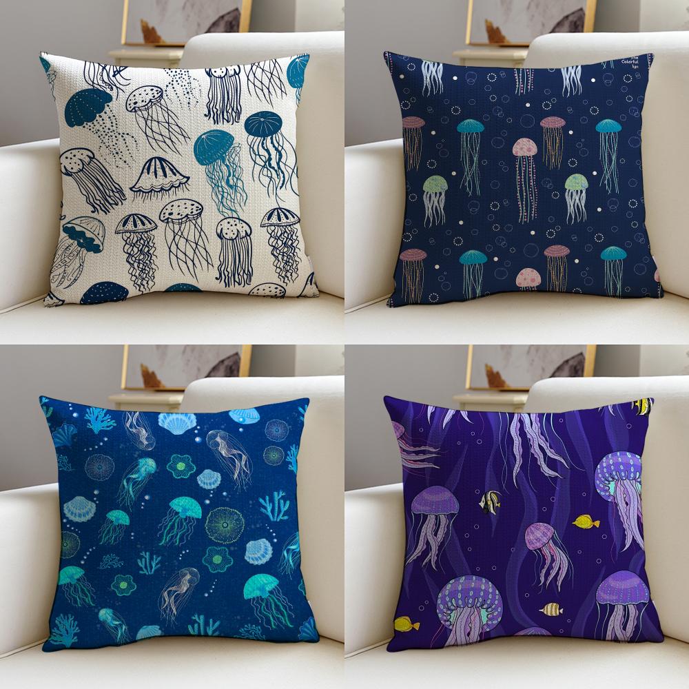 Elegant JJellyfishS Cushion Cover Pcs Linen Throw Pillow Covers x x Modern Home Decor