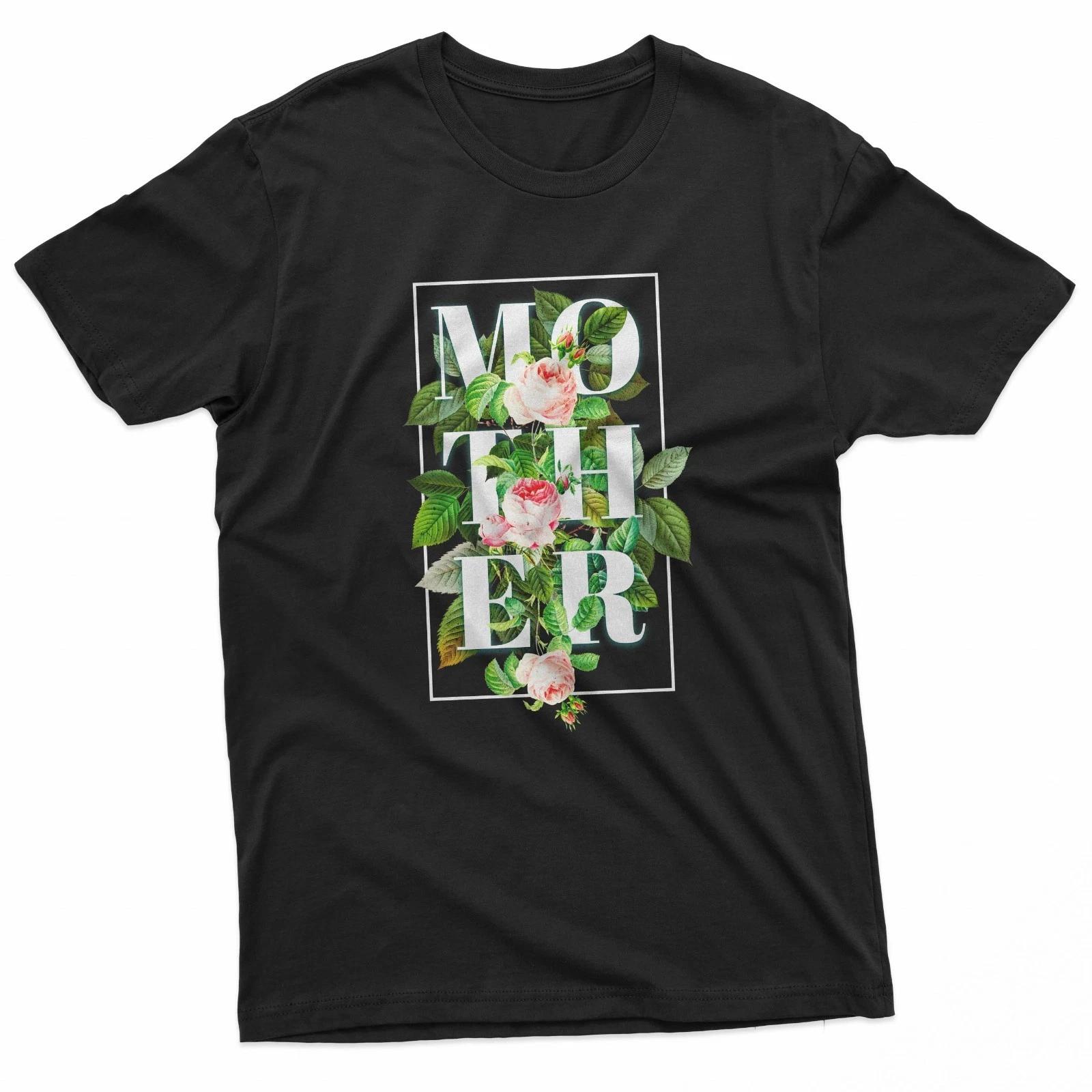 Mother Floral Botanical Roses Graphic T-Shirt S