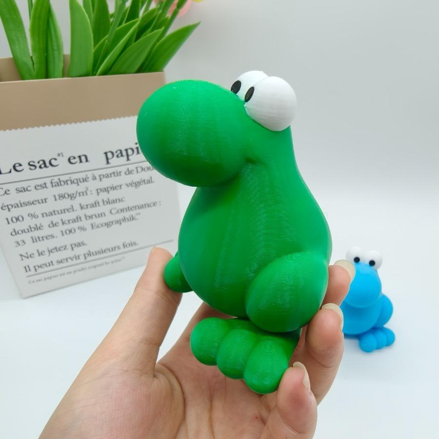 3D Printed Frog Decoration Ornament, Cute and Playful Plastic Animal Decoration, Suitable for Home, Office, Courtyard, Terrace