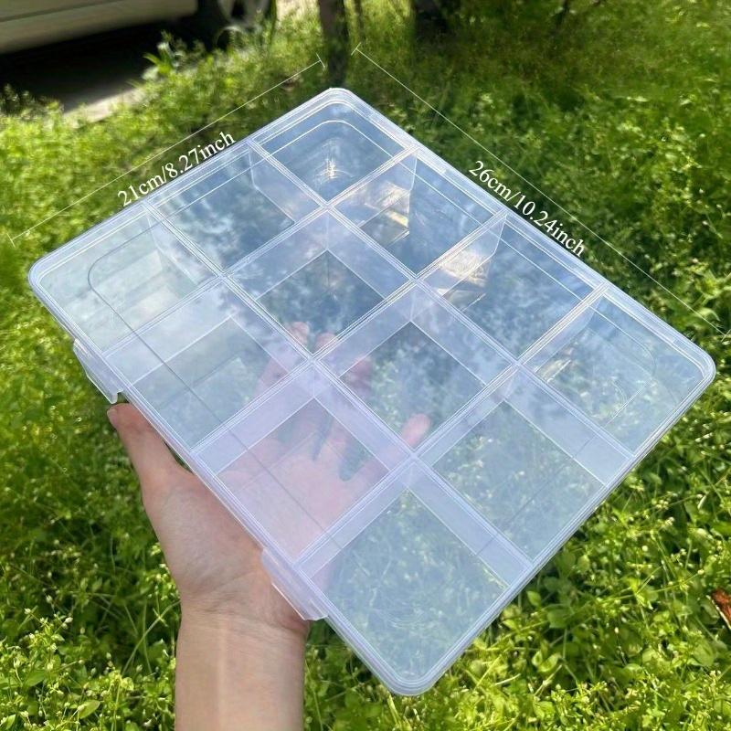 Универсальный контейнер для хранения с 12 отделениями и слотами для карточек для глазурованных бусин и аксессуаров для рукоделия Прозрачный органайзер для ювелирных изделий 980₽