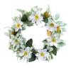 Guirlanda Artificial de Magnólia de 15 Polegadas para Porta da Frente Primavera Verão Guirlanda Floral Falsa com Folhagem para Varanda Entrada Sala de Estar Decoração de Parede