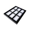 Elegant Jewelry Display Tray with Insert Scratch-Resistant 9-Compartment