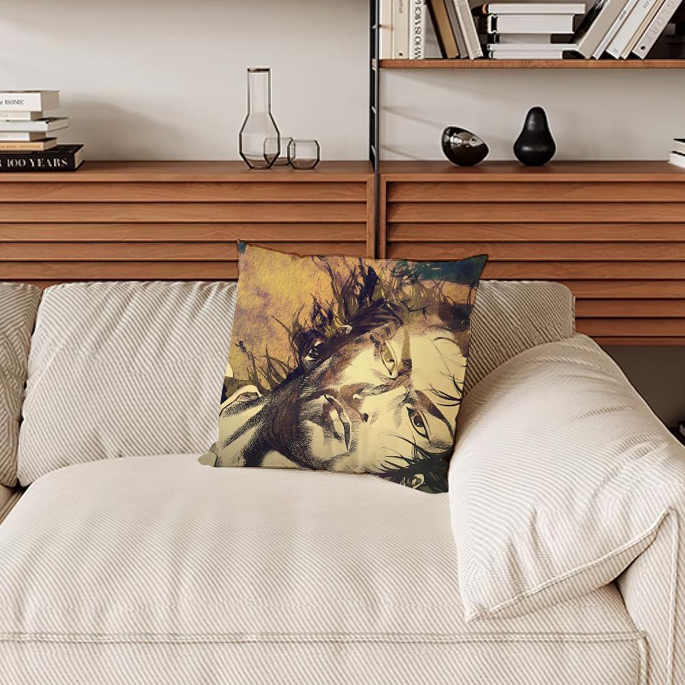 Manga Vagabond Cool Pillow Case Sofa Living Room Bedroom Headboard Backrest Cushion Square Cushion Nap Time