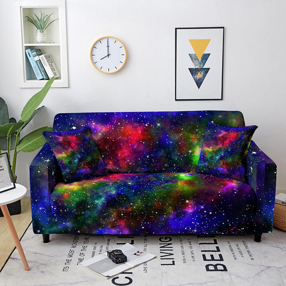 Elastyczny Pokrowiec na Sofę Mystic Sky do Salonu Pokrowiec Ochronny Meble Domowe Dekoracja Świąteczna