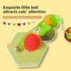 Cat Toys, Tomato Cat Teaser Sticks, Simulated Persimmon Cat Teaser Toys, Self-entertaining and Boring Gadgets with Bells, Catnip Products