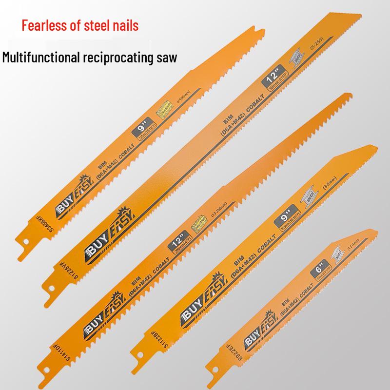 Bi-metal Cobalt Reciprocating Saw Blade: Stainless Steel & Metal Cutting for Wood, PVC, and Cable
