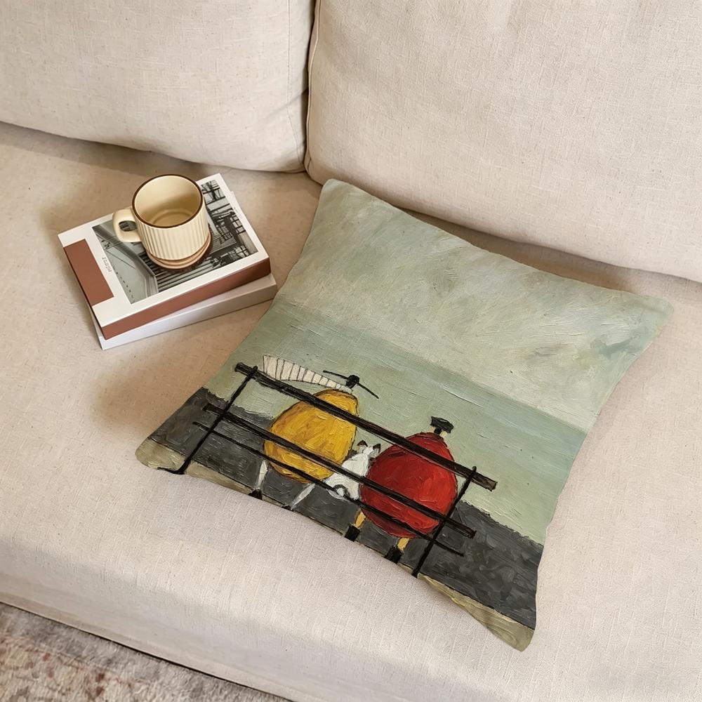 S-Sam Toft Art Cushion Cover Fabric Soft Furnishing,Pillowcase, Cushion Cover, Sofa Pillow, Home Decoration