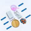DIY Glass Mosaic Tile Coaster Set Mixed Color Mosaic Kit with Wooden Coaster Kids Adults Handmade Mosaic Crafts Coaster with Accessories