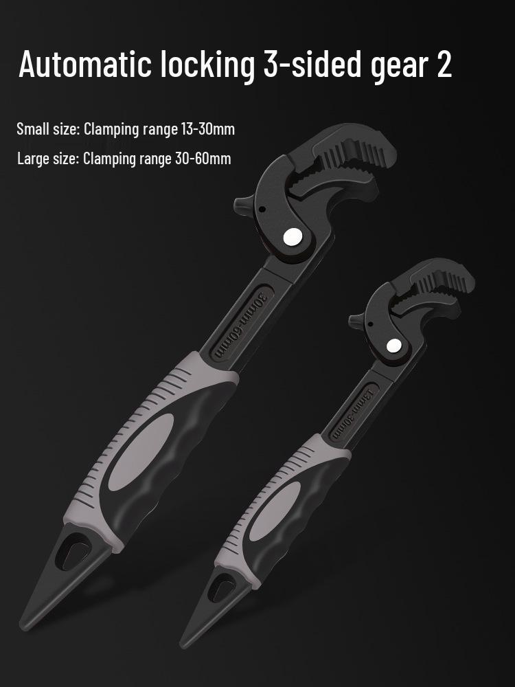 Multifunctional Universal Wrench Set with Extra Wide Adjustable Opening