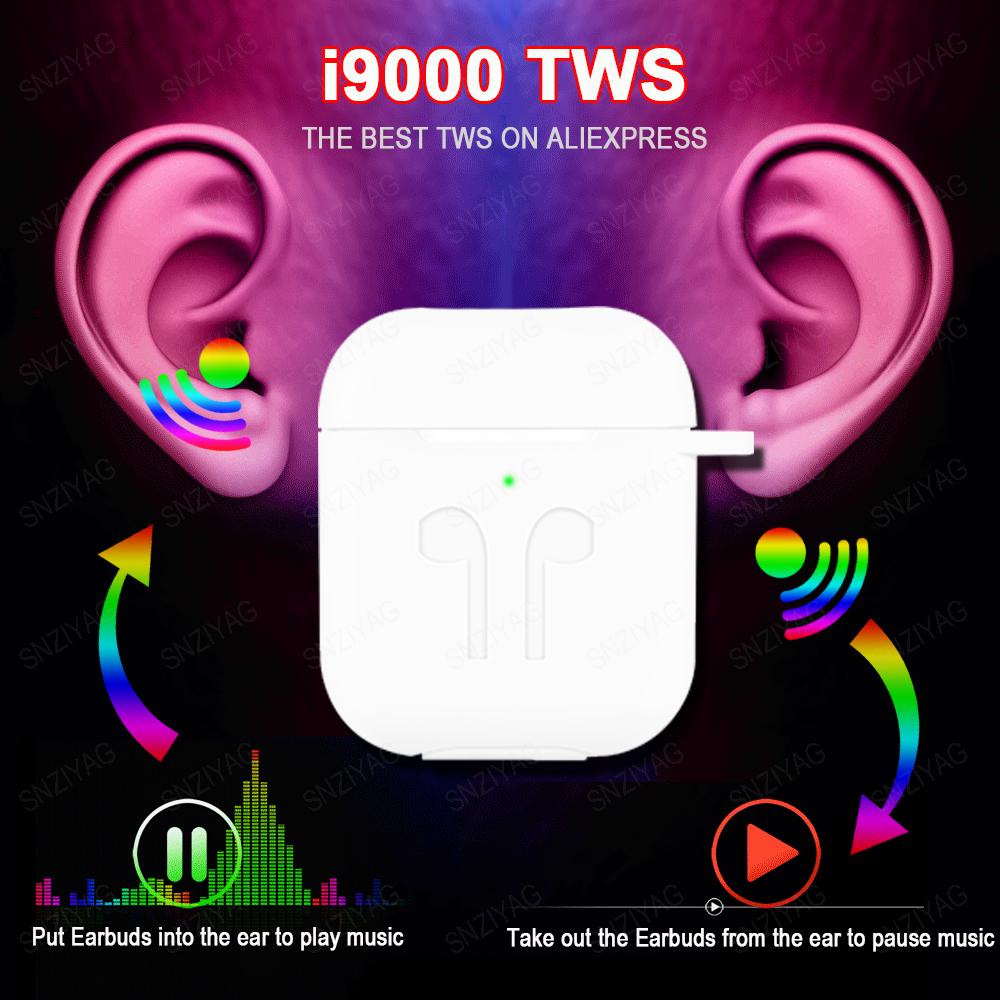 Original i9000 TWS Erie2 Auriculares inalámbricos Bluetooth Super