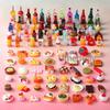 Lindo Nuevo1:6 Supermercado de Casa de Muñecas en Miniatura Comida Snacks Mini Pastel Vino Bebida para Muñeca Blyth BJD Accesorios de Cocina