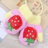 Autumn and winter warm coral fleece children's gloves cartoon knitted gloves baby soft neck pronunciation gloves