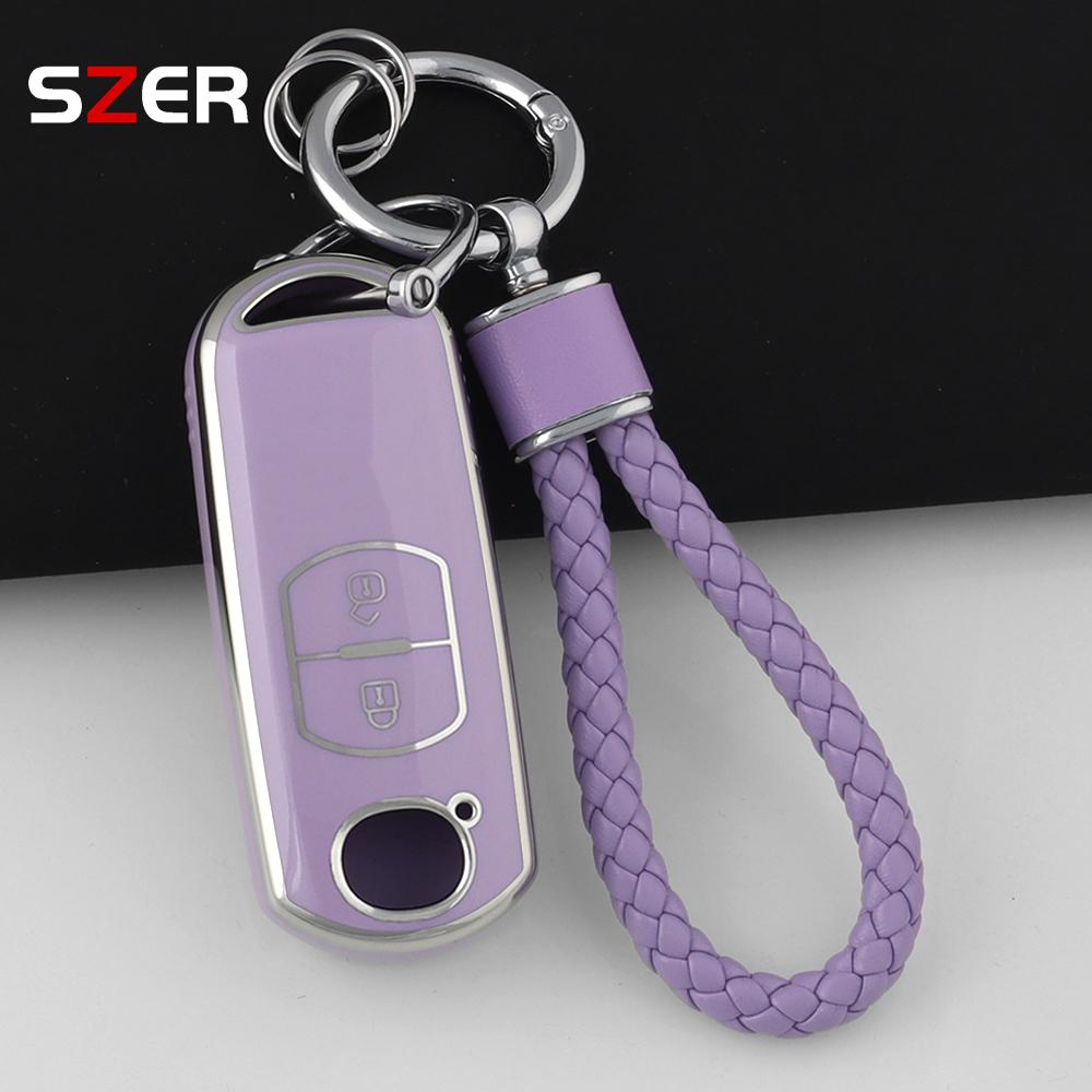 2 3 Buttons Tpu Car Key Case Cover For Mazda 2 3 5 6 Bl Bm Gj Atenza Axela Demio Cx-3 Cx3 Cx-5 Cx5 Cx7 Cx-9 Cx8 Fob Accessories