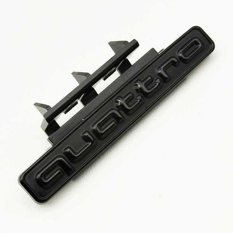 95mm 3D ABS Car Front Grill Emblem Badge For f2 Q5 A4 B8 B6 B9 B7 A3 A6 C6 A5 Q7 A1 Q3 A7 A8 Quattro Logo Auto Accessories