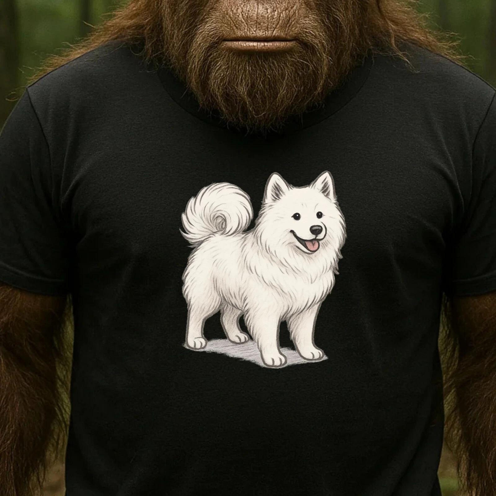 T-Shirt Samojede Hund – Süßes Polarhund-Motiv für Hundefans, Geschenkidee S