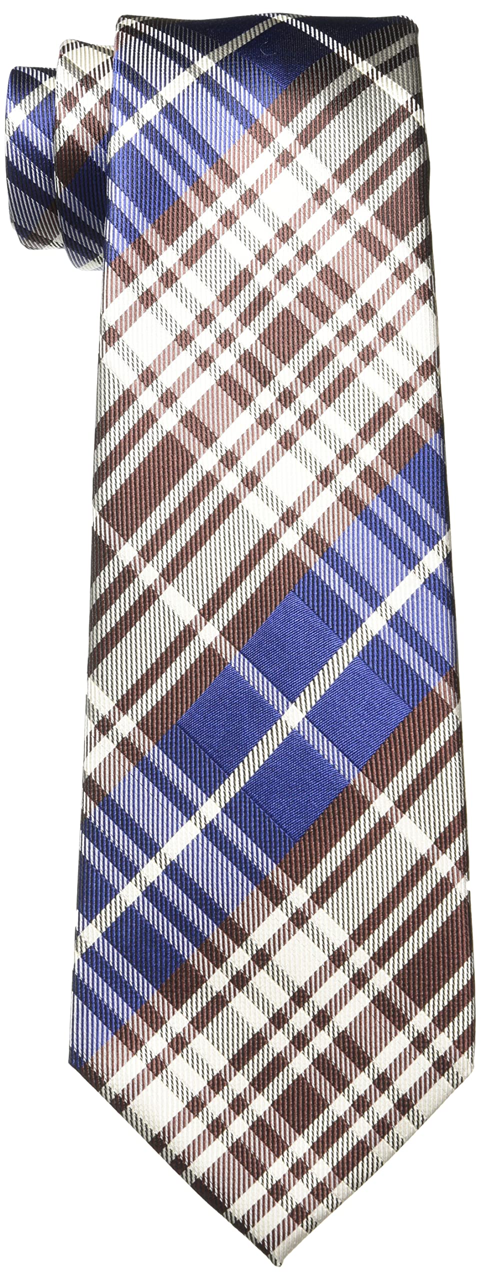[New Yorker Blue] Checkered Necktie NB894195 Brown Brand Necktie Traditional Gift