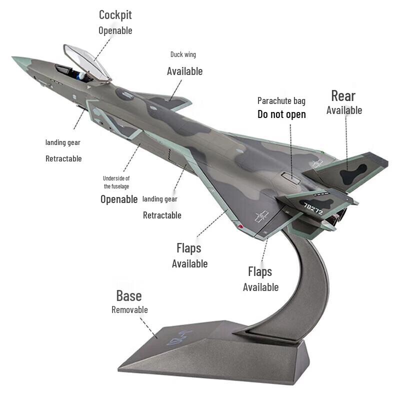 J-20 & F-22 Fighter Jet Model Collection