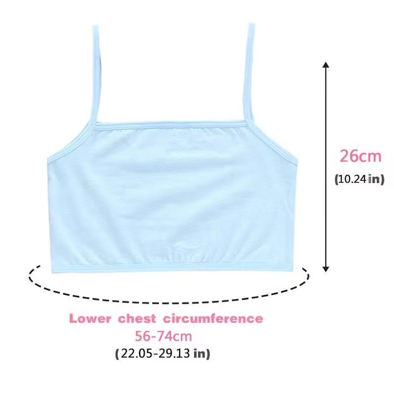 Girls Training Bra Kids Underwear Cotton Your Girls Vest Crop Top 8-14Y
