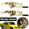 Rope Tightener Tensioner Cord Tightener Heavy Duty Pulley System Lifting Pulley With Reinforced Gears Ratcheting Manual