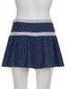 Retro Polka Dot Bow Lace Trim A-line Skirt - Summer Slimming Style