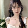 New Summer Long-style Ethereal Bow-string Earrings As Charming Jewelry for Women