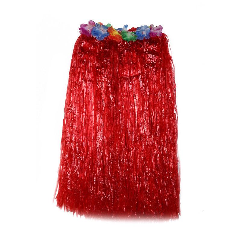 80cm Hawaiian Hula Skirt Set: Single/Double Layer for Children & Adults – Perfect for Performances & Seaweed Dance
