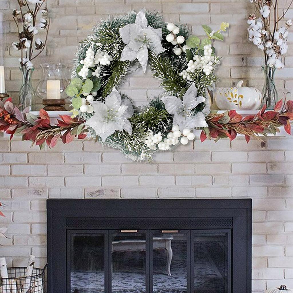 Hristmas Simulation Wreath Door Hanging Christmas Decoration Wreath Decoration