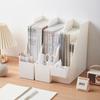 Plastic Desktop File Rack Portable Desktop Bookshelf Durable Book Support Rack  Office Use