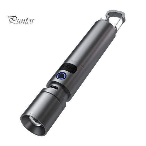 

Мощный светодиодный фонарик, водонепроницаемый, ударопрочный, сверхъяркий, с высокой яркостью, с возможностью масштабирования и зарядки через USB чёрный