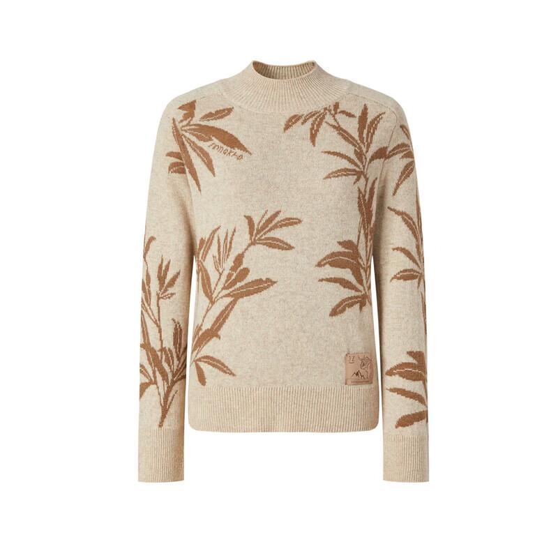 Jiu Zi Anna Co. New Chinese Style Lamb Wool Yak Down Knit Sweater