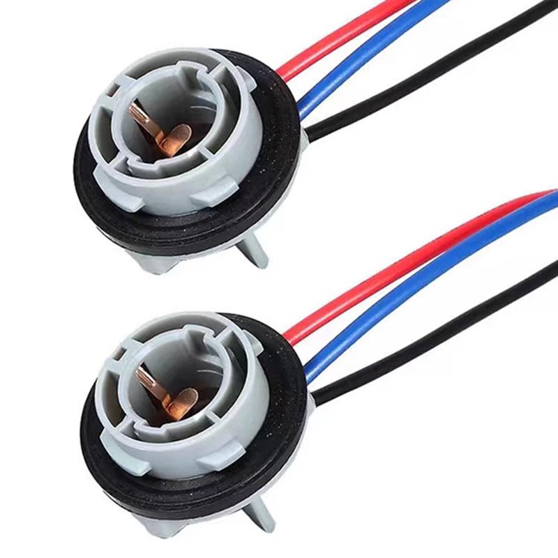 2pcs Car Brake Light 1157 Bulb Socket BAY15D Lamp Holder P21/5W for Kia Rio 3 4 K2 K3 K5 K4 Cerato,Soul,Forte,Sportage R,SORENTO серый