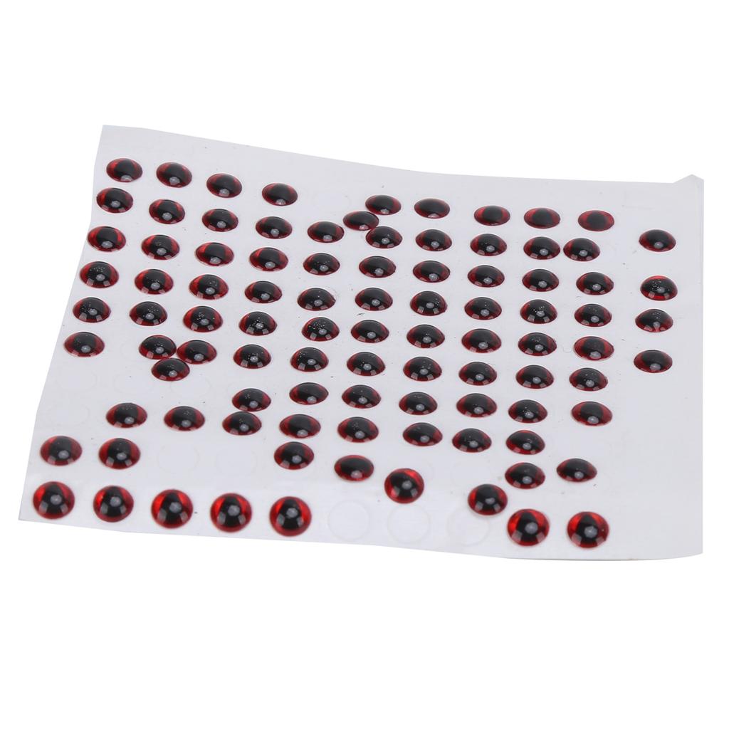 100 Pcs Fishing Lure Eyes 3D Simulation Fisheye Sticker for Fly Tying Lures Crafts DIY Materials