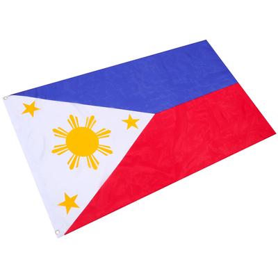 Bandeira Filipina Poliéster Exterior Bandeira Nacional para Jardim Quintal Decoração de Casa Festival Esportes Barco Exibição Vibrante
