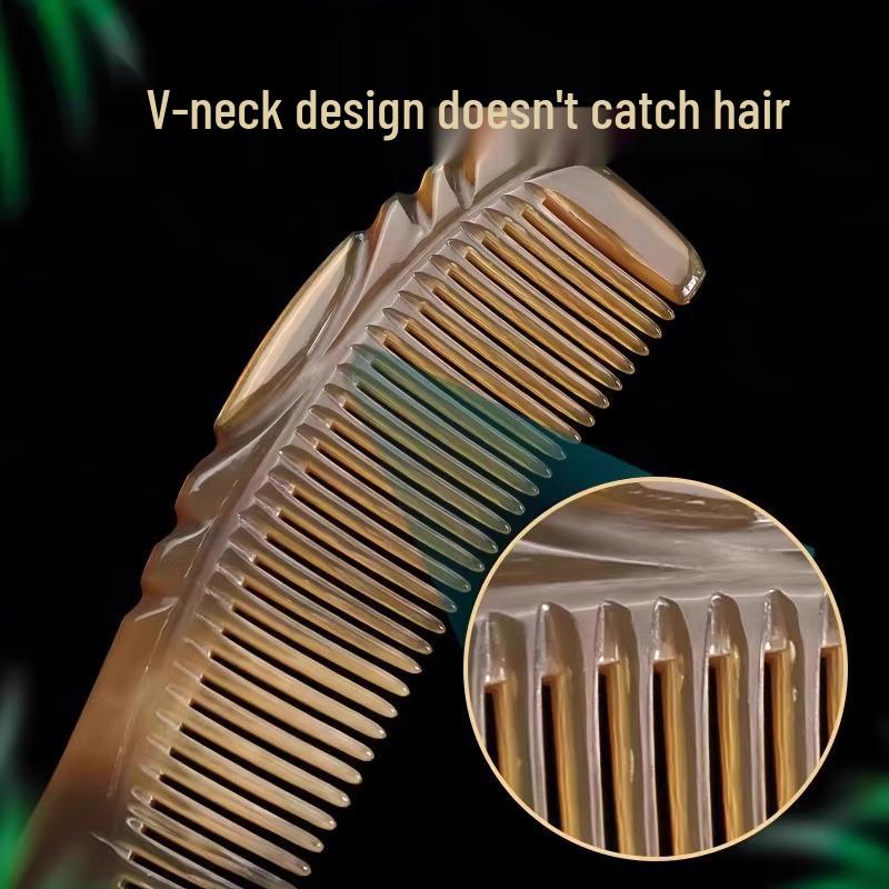 Thickened Ox Tendon Massage Comb for Long, Curly Hair - Durable and Special for Hairdressing