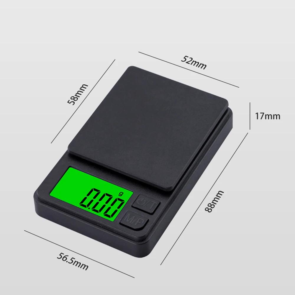Precision Mini Pocket Digital Scale LCD Gram Food Jewelry Ounces Grains 500g 0.01g 1000g 0.1g Balance Digital Gold Jewelry
