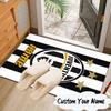 Custom Name Juventus Team Crest Rug for Living Room, Game Rooms, Office, Bedroom, Floor Mat Playful Design, Fan Gifts Christmas Decor