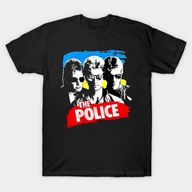 Vintage The Police T-Shirt Kurzarm Alle Größen S bis 5 XL Unisex T-Shirt