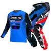 Set Motocross Bambino Maglia e Pantaloni Moto Abbigliamento Bambini Ragazzo Grande Ragazza Set Attrezzatura MX Giovanile Tuta da Corsa