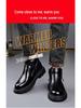 Men's Genuine Leather Chelsea Ankle Boots - Winter, Plus Velvet Lining, Thick Sole, High-Top British Style Warmth.