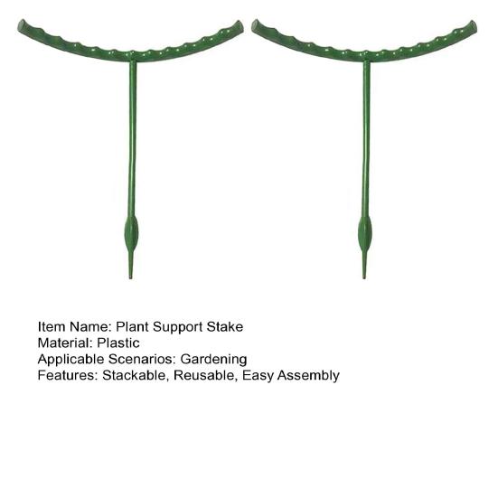 Plant Support Stakes Stackable Half Round Plant Stakes Easy Assembly Stake Trellis Plant Cages for Indoor Outdoor Tomato