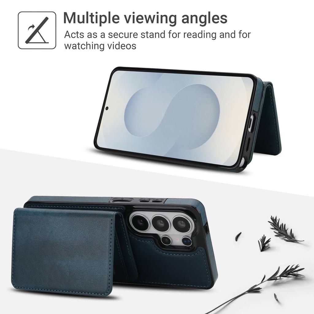 Detachable Magnetic Wallet Case for Samsung Galaxy S26 Ultra S26 Plus S26 Flip Cover Card Holder Credit Slots Kickstand Case