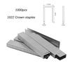 1000pcs 20ga Staples 11.2mm Crown Nails 10/13/22mm U-shape Nail Gun Nails Furniture Staples Upholstery Carpentry Tacks