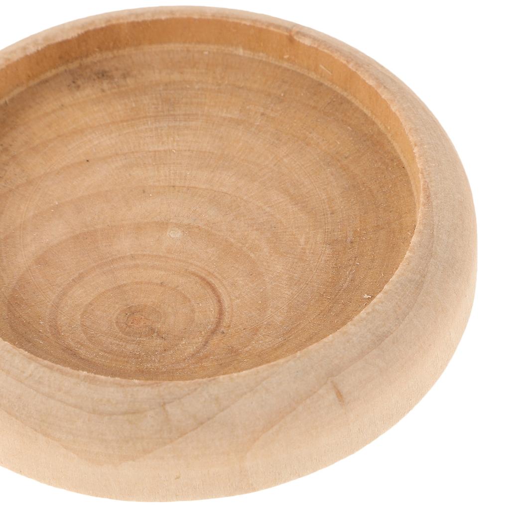 10pcs Solid Wood Base Needle Cushion Base For Sewing Unfinished Wood Coasters Small Wood Base DIY Miniature Artware Bases Round