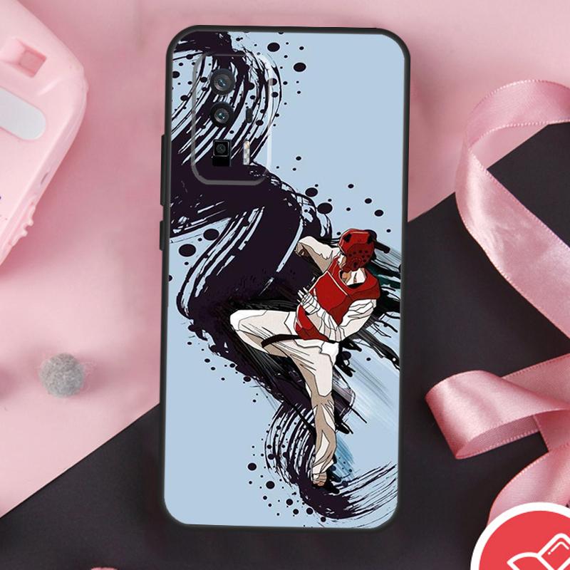 Kungfu Taekwondo Case For POCO F6 X6 X3 X5 M6 Pro F3 F5 M5s Xiaomi 14 Ultra 13 12 Lite 11T 12T 13T Pro Cover