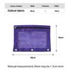 8 Color zipper pencil bag Oxford Cloth Stationery Storage Bag clear window design  for Office School Supplies pen Organizer