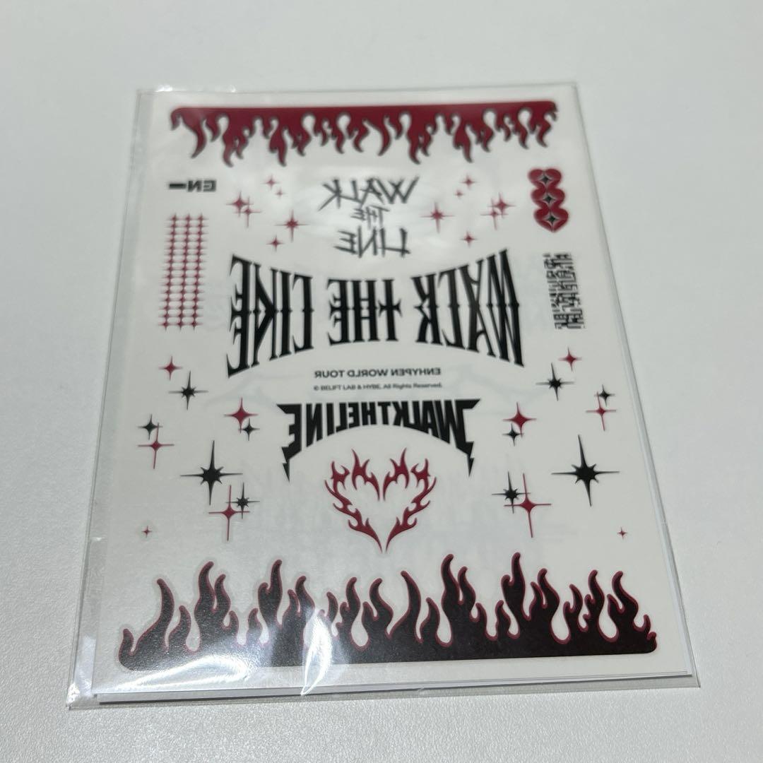 

[USED] WALK THE LINE ENHYPEN tattoo sticker
