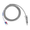 BERM K Type Thermocouple Compression Spring Temperature Gauge Sensor Probe 0‑400 Celsius  M12 5meter