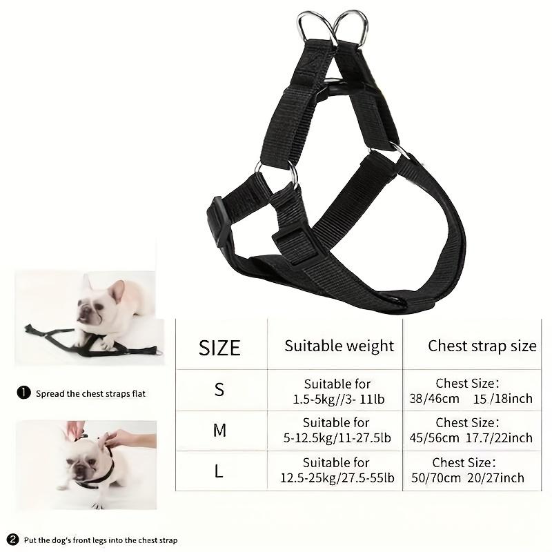 The Comfortable Dog Harness Made of Durable Nylon Is Suitable for Small Breeds, Without Battery